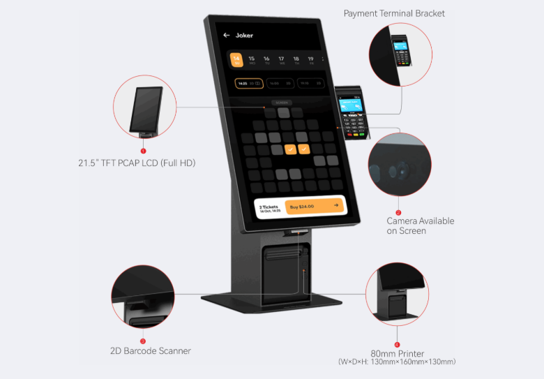 self-service kiosk interface